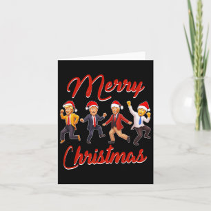 Carte Drôle Trump Danse Santa Claus Noël Noël Noël Noël 