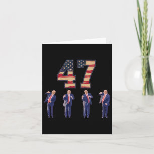 Carte Drôle Trump Danser l'Amérique 47 Trump Danser Homm