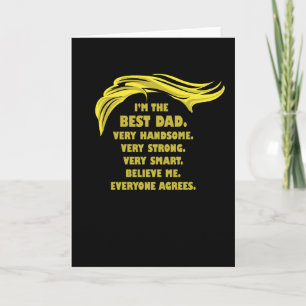 Carte Drôle Trump dit - Meilleur papa