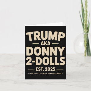 Carte Drôle Trump Donny Deux Poupées 2 Poupées À Noël T