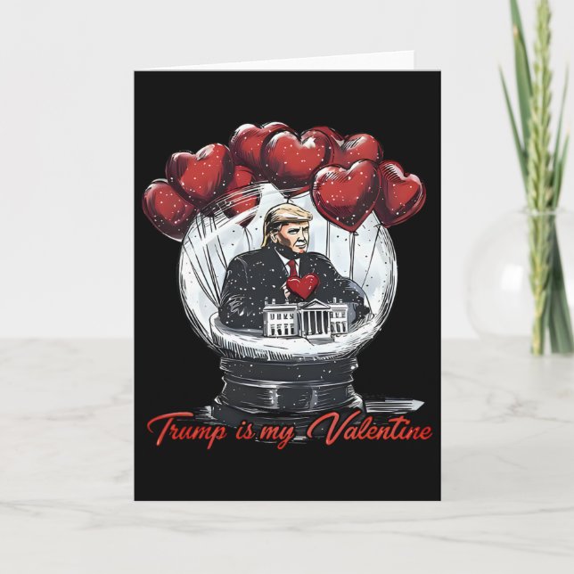 Carte Drôle Trump Est Mon Valentin Pulls Ugly Trump Va (Devant)