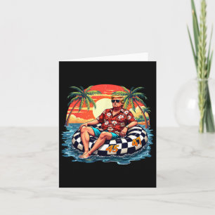 Carte Drôle Trump été 2025 Plage Tropical Funny Trump