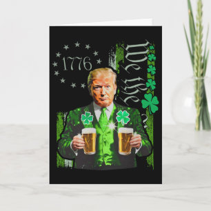 Carte Drôle Trump Faire St Patrick's Day Grande Encore I