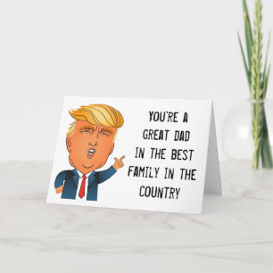 Carte Drôle Trump Fête des pères Card "Smart Guy"