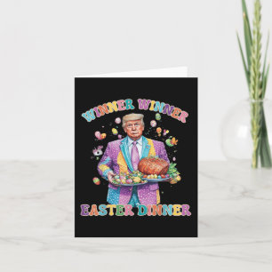Carte Drôle Trump Gagnante de l'Oeuf de Pâques Dîner de 