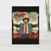 Drôle trump joyeux 4 juillet jour de l'indépendanc