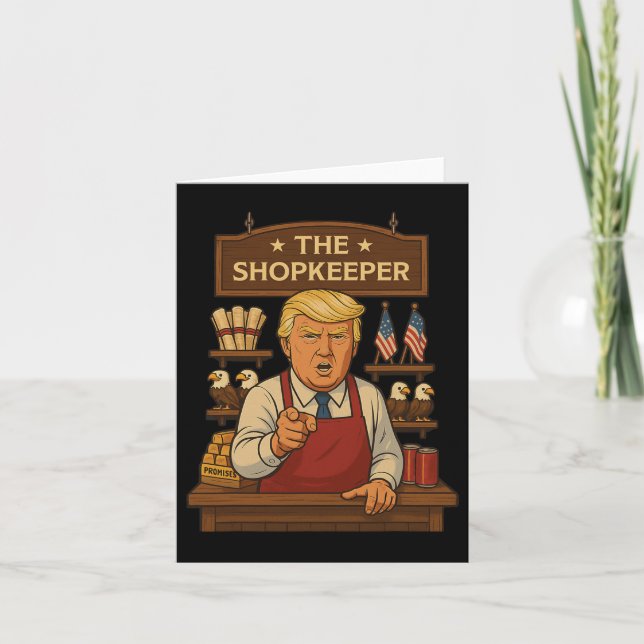 Carte Drôle Trump Le Commerçant (Devant)
