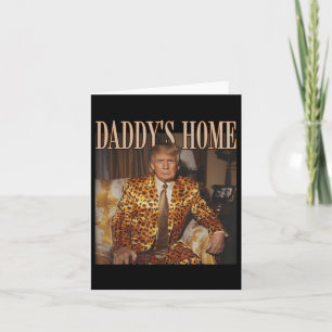 Carte Drôle Trump Leopard Daddys Home, Trump 2024