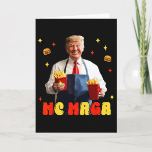 Carte Drôle Trump Mc Méga Frites Fast Food
