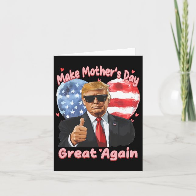 Carte Drôle Trump Mother's Day Rendez à la fête des mère (Devant)