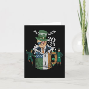 Carte Drôle Trump Paddy's Back St. Patrick Day Drôle Gif