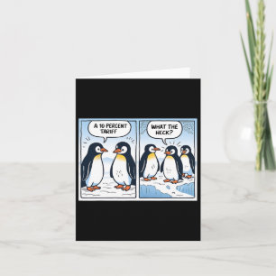 Carte Drôle Trump Penguins Tarifs 10% Sarcasme politique