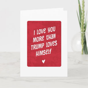 Carte Drôle Trump Politique Valentine