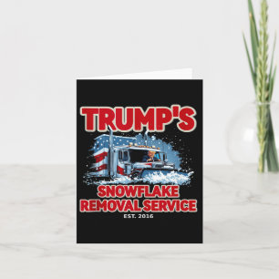 Carte Drôle Trump Snowflake Removal 2024 Election Hilari