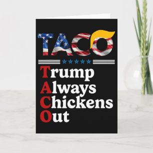 Carte Drôle Trump Taco Trump Toujours Abandonne _1