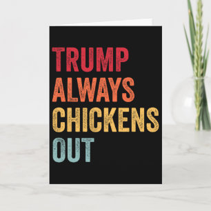 Carte Drôle Trump Toujours Dégonfle Taco Trump Poulet