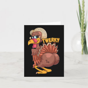 Carte Drôle Twerky Dance mignon Amour Twerk Danser Thank