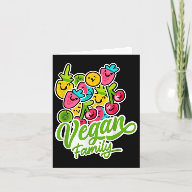 Carte Drôle végétarien Cool Legume Fruits Végétalisme Mo (Devant)
