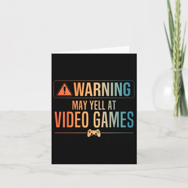 Carte Drôle Vidéo Jeu Art Pour Hommes Femmes Jeu Pc Nerd (Devant)