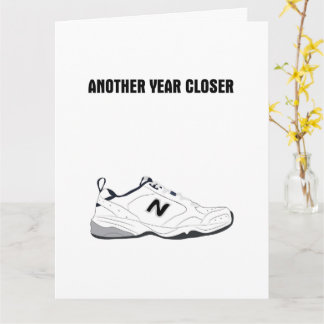 Carte Drôle Vieux Homme Chaussures Cadeau Anniversaire