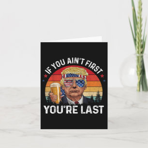 Carte Drôle Vintage 4 juillet Donald Trump Qui Me Boit