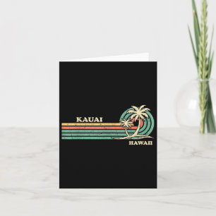 Carte Drôle Vintage Rétro vacances été Hawaii Kauai B