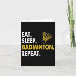 Carte Drôle Volant de badminton Nouveauté Tee
