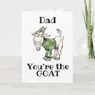Carte Drôle Vous êtes le GOAT Personnalisable