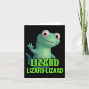 Carte Drôle Weirdcore Animal Femmes Hommes Lézard Lézard