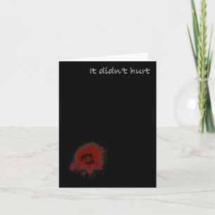 Carte Drôle Zombie Bite Halloween Bitten Blessures Homme