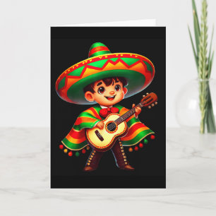 Carte Drôles de garçons de mariachi sombrero Cinco De Ma