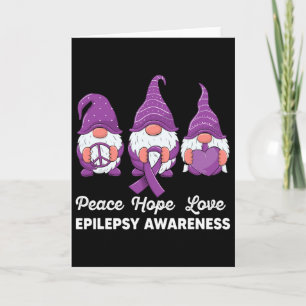 Carte Drôles de Gnomes Mignons Paix Espoir Amour Sensibi