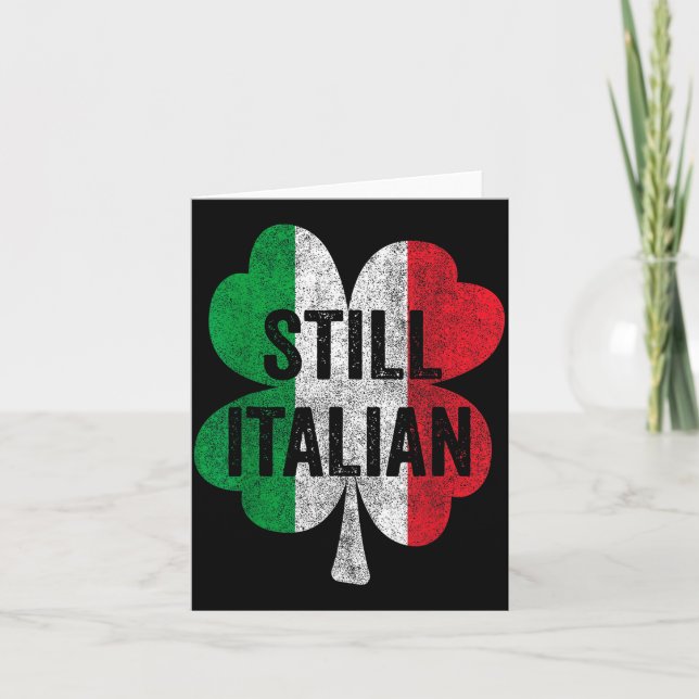 Carte Drôles de trèfles italiens Saint-Patrick Hommes  (Devant)