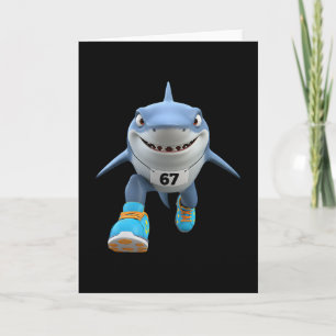 Carte Drôles d'enfants 67 Mème Tralalero Tralala Coureur