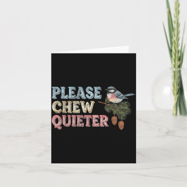 Carte Drôles Oiseaux de Vintage Nature Ornithologues  (Devant)