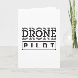 Carte Drone Pilote Quadcopter FPV Drones Drôle Idée cade