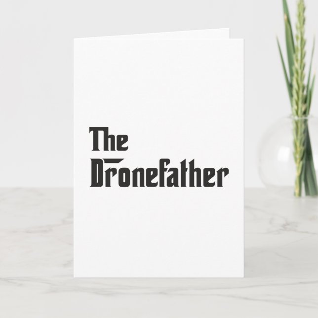 Carte Drones Pilote Quadcopter Drones FPV Drôle Idée cad (Devant)