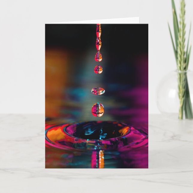 Carte Drop d'eau - Jolie goutte (Devant)