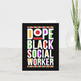 Carte Drug Black Social Worker Africain-Américain Social