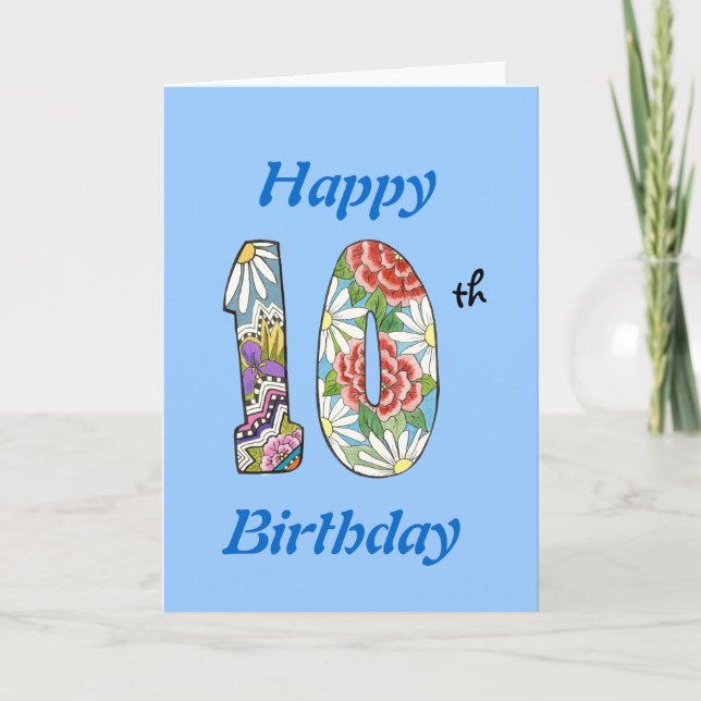 Carte du 10e anniversaire (Devant)