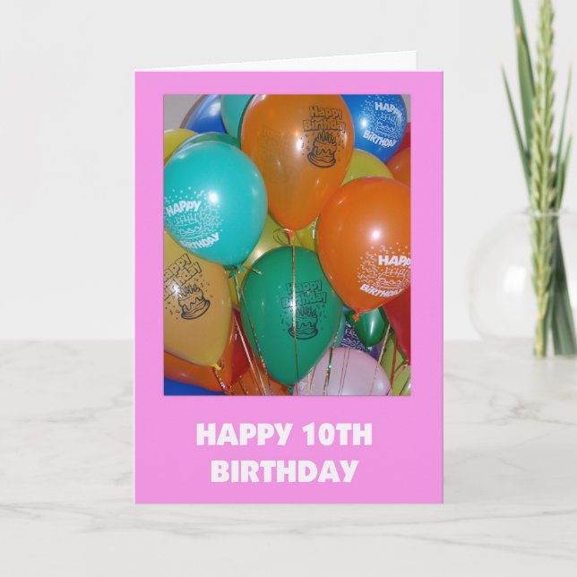 Carte du 10e anniversaire (Devant)