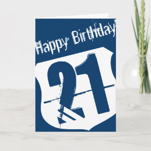 Carte du 21e anniversaire