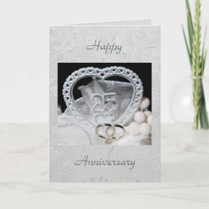 Carte du 25e anniversaire Mariage