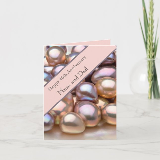 Carte du 46e anniversaire du Mariage (Devant)