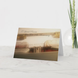 Carte du 50e anniversaire des parents