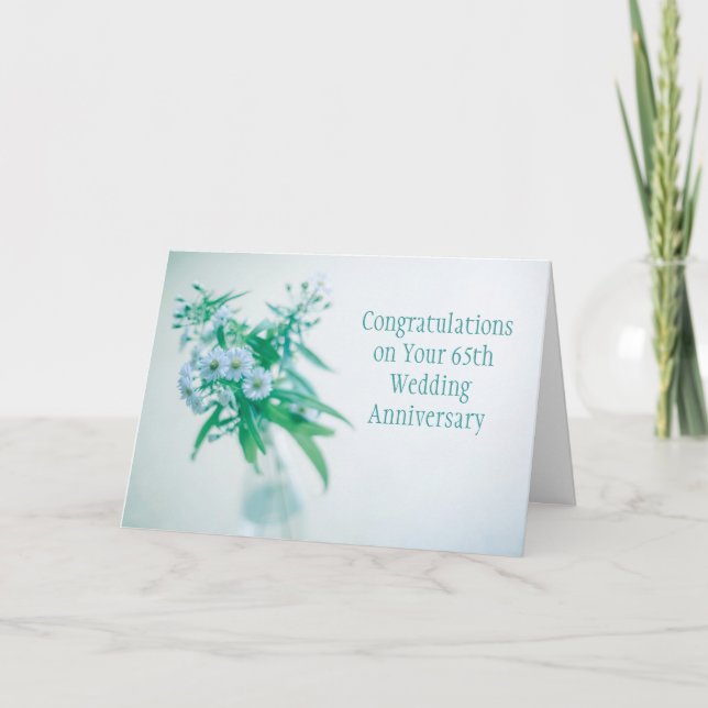 Carte du 65e anniversaire du Mariage (Devant)