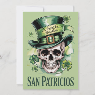 Carte du Bataillon Saint-Patrick des San Patricios