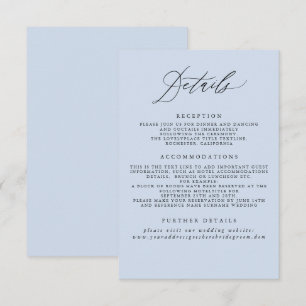 Carte du boîtier d'informations du Mariage bleu fo