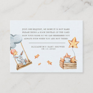 Carte du boîtier du Baby shower Bunny Clouds