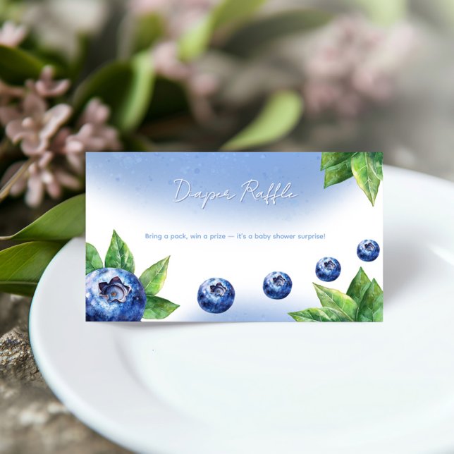 Carte du boîtier du Baby shower de bleuets (Créateur téléchargé)